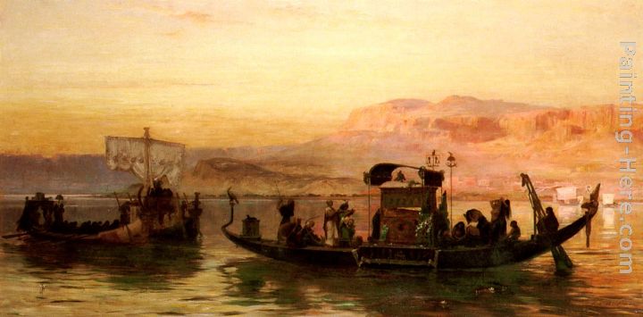 Cleopatra's Barge painting - Frederick Arthur Bridgman Cleopatra's Barge art painting